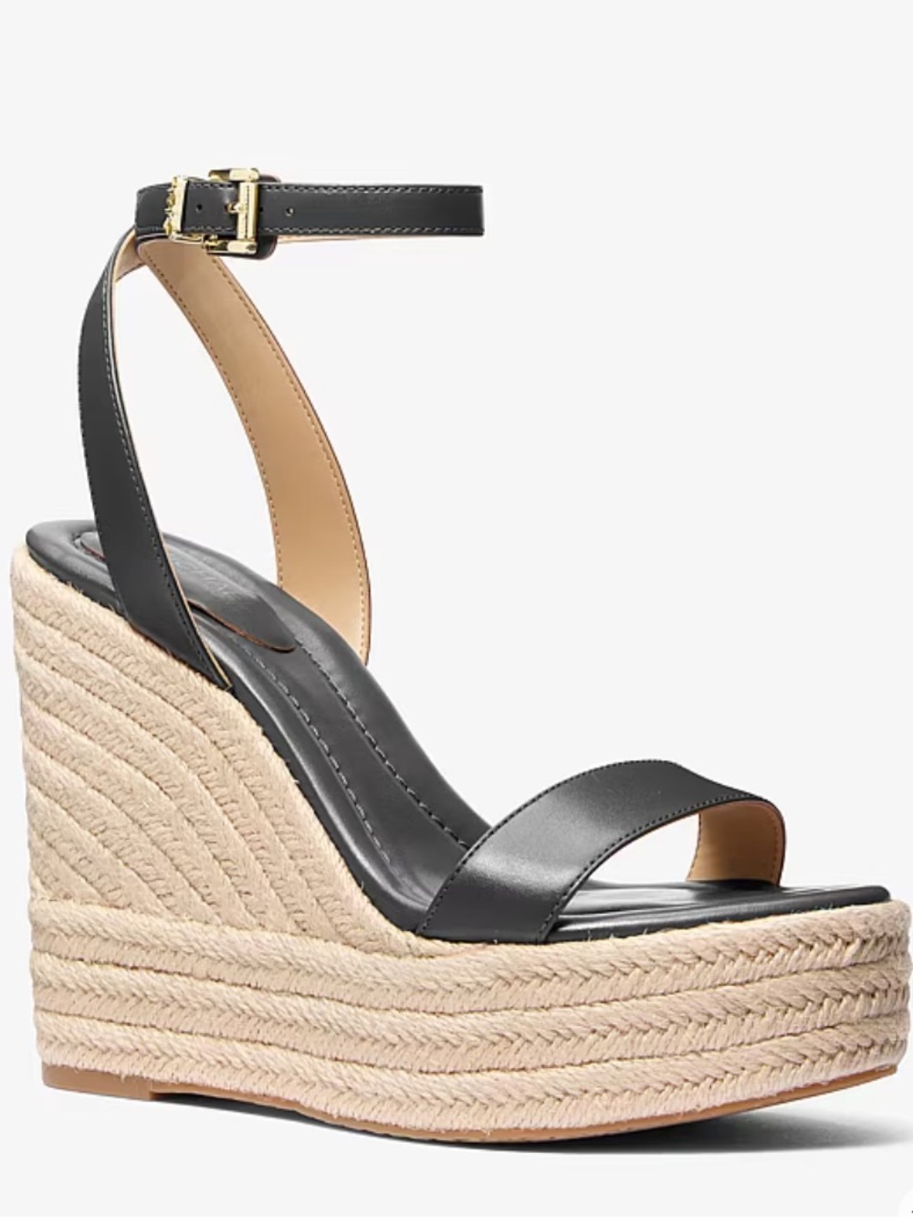 MK Michael Kors Leighton Wedge - Safari Green - Like NEW